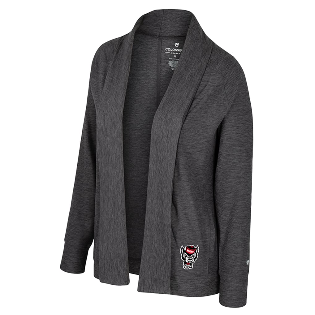  NC State Wolfpack Colosseum Women's Dash Cardigan - Charcoal